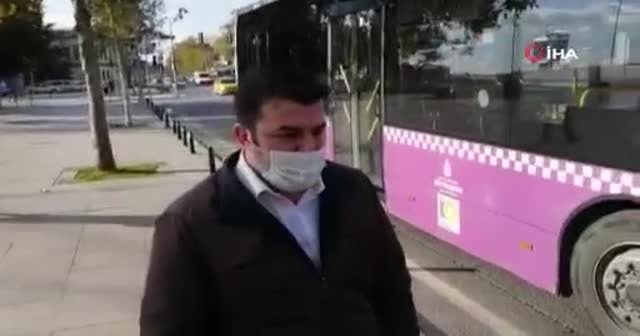 Koronalı otobüs şoförü direksiyon başında yakalandı