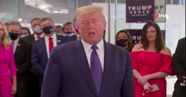 Trump'tan seçim merkezinde iddialı açıklama: "Muazzam sonuçlar göreceksiniz"