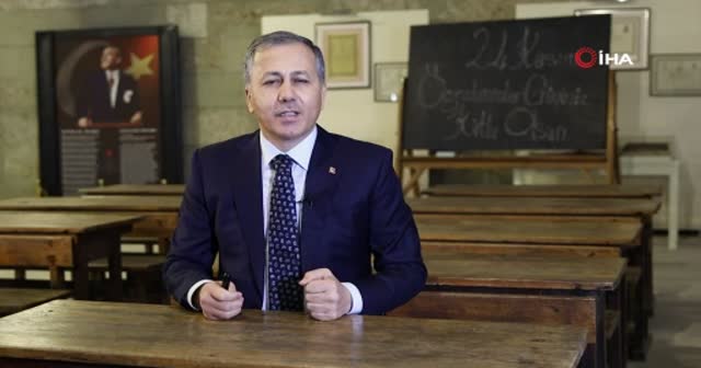 Vali Yerlikaya'dan öğretmenler günü mesajı