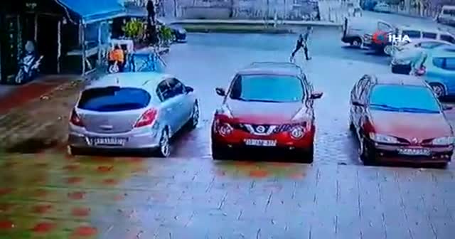 Film seti değil gerçek! Böyle çatıştılar