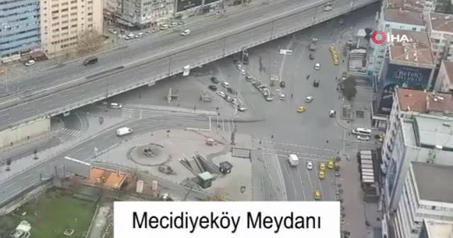 İstanbul Valisi Yerlikaya, İstanbul’un boş kalan meydanlarını paylaştı