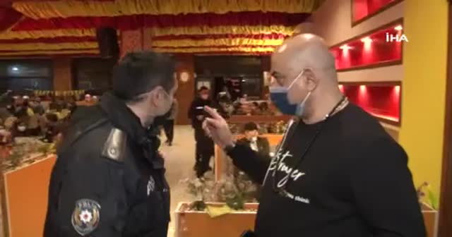 Kaçak doğum günü partisine şok baskın