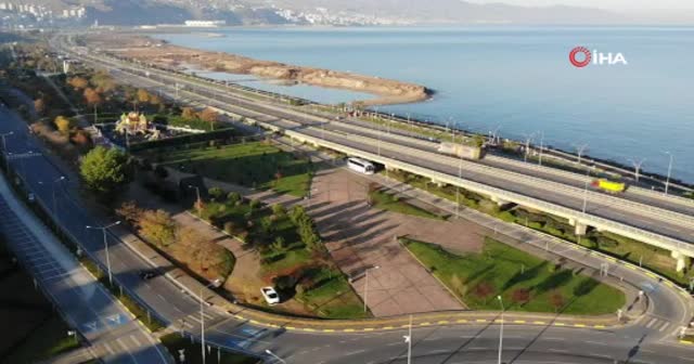 Trabzon'da yollar ve caddelerde sessizlik hakim