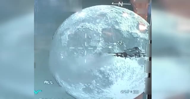 MSB, F-16'nın gece uçuşunda görüntülediği dolunay videosunu paylaştı