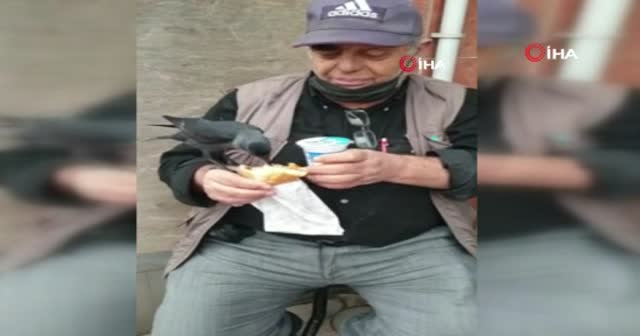 Omzuna konan kargayla birlikte döner yedi, ayran içti