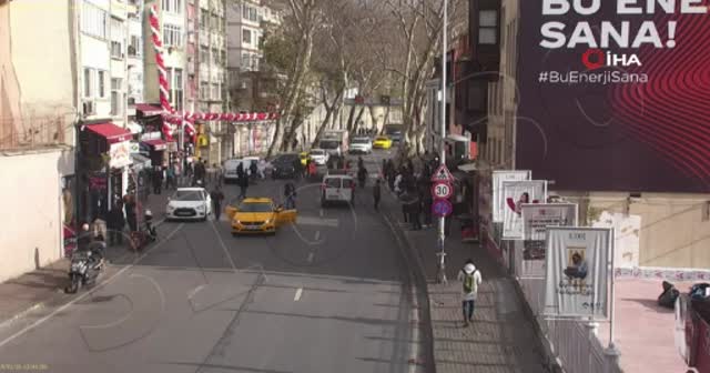 Beşiktaş’ta dehşet anları: Vicdansız sürücü gence çarpıp kaçtı