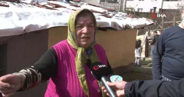 Yangında eşyaları yanan yaşlı kadın: "Tek yaşıyorum, çok korktum"