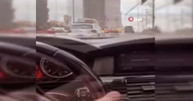 Ataşehir'de lüks aracıyla drift attı, 8 bin 353 lira ceza yedi