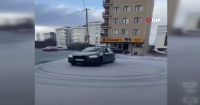 Drift görüntülerini sosyal medyadan paylaşan sürücü yakalandı