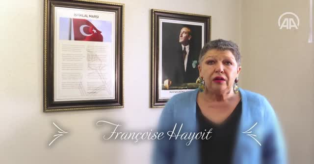 Türkçe dersi alan Belçikalılar İstiklal Marşı'nı okudu