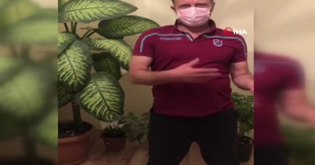 Koronavirüse yakalanan adam şınav çekti, havada pedal çevirdi