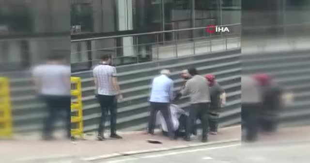 Müşteriden taksiciye meydan dayağı