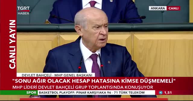 Bahçeli: CHP Genel Başkanı HDP'nin eş başkanlığına taliptir