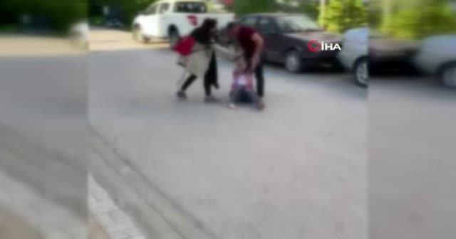Çankırı'da boşanma kavgasında tekmeler havada uçuştu! Kadına şiddet anbean kameraya yansıdı