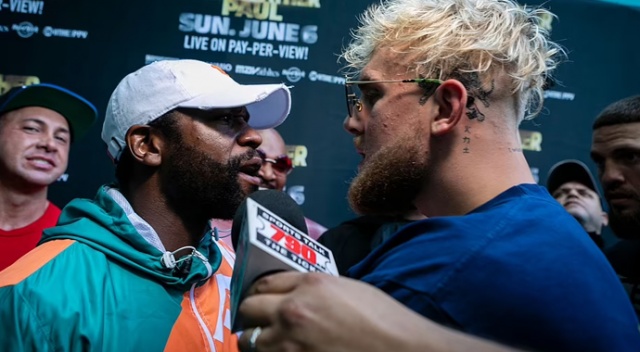 Floyd Mayweather ile Paul Logan asrasındaki boks maçından önce kavga çıktı