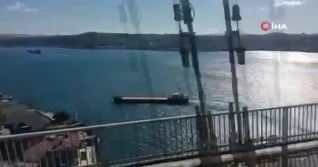İstanbul Boğazı'nda korku dolu anlar