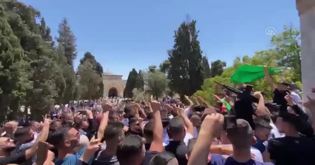 Mescid-i Aksa’da 'Erdoğan' sloganları yükseldi