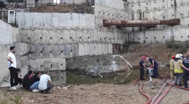 İnşaattaki gölete yüzmek için giren çocuk boğuldu