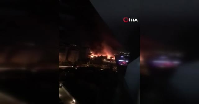 Başakşehir'de iş yerinde çıkan yangın ormanlık alana sıçradı