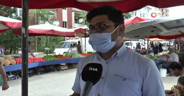 Pazarcılardan İHA muhabirine çirkin saldırı