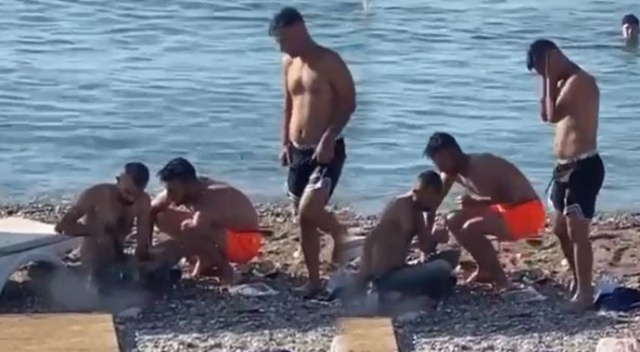 Sahilde magandalık! Kuma ateş ettiler...