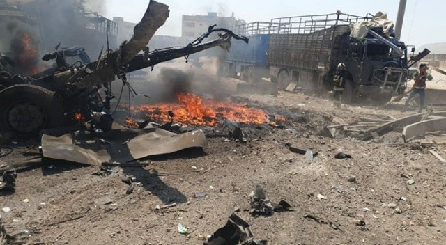Halep’te bomba yükle araç patladı! 7 kişi yaralandı