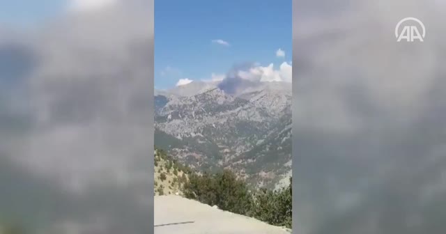 Kahramanmaraş'ta yangın söndürme uçağı düştü