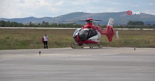 KOAH Hastasına ambulans helikopteri ile müdahale edildi