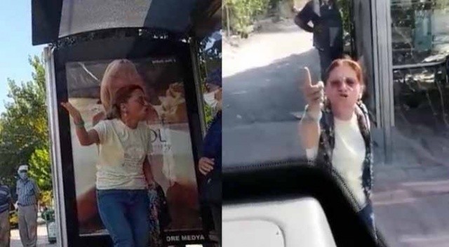 Otobüste maske takmayı reddeden kadın ortalığı birbirine kattı