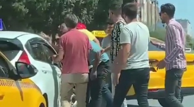 Taksiciler kadın sürücü adayına dehşeti yaşattı
