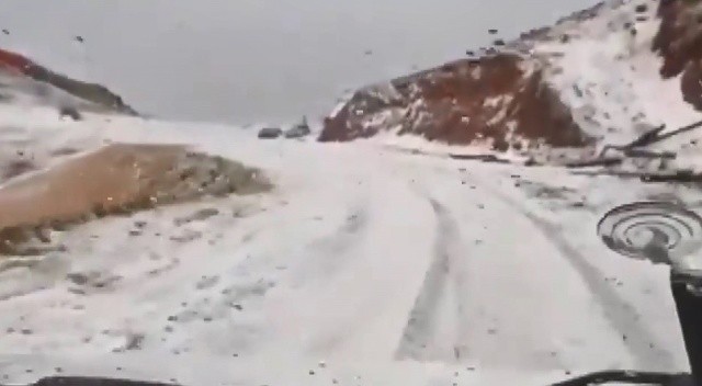 Erzurum’a mevsimin ilk karı Eylül ayında düştü