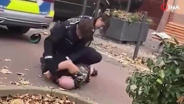 Alman polisinin müdahalesine tepki yağdı