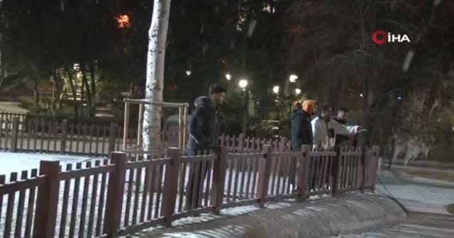 Ankara'da sıcaklık eksi 5'e düştü: Kuğulu Park buz tuttu