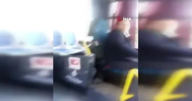 İETT'de dehşet anları: Şoför tartıştığı yolculara bıçak çekti