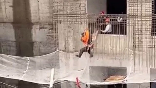 İnşaat işçisinin inanılmaz kurtuluşu