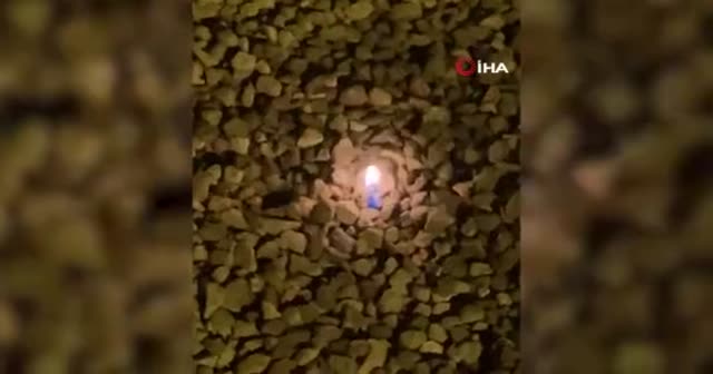 Kendiliğinden yanan ateş, ekipleri alarma geçirdi