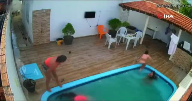 Saçları yüzme havuzunun filtresine takılan kız ölümden döndü