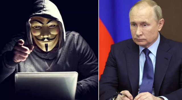 Anonymous Rusya Merkez Bankası’nı hackledi! Bıraktıkları mesaj ise Putin’i çıldırttı