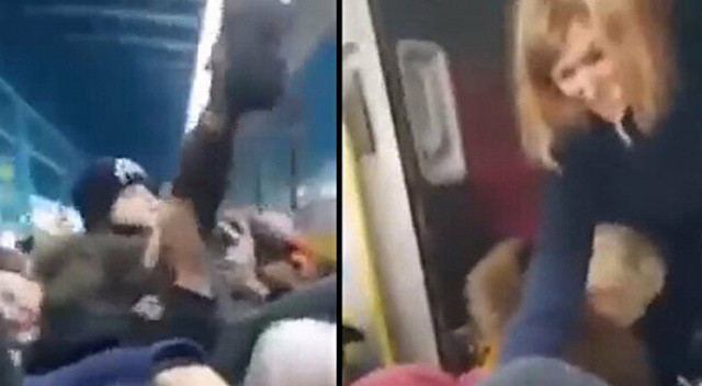 Ukrayna'da insani koridorların açılmasıyla halk tren garlarına akın etti
