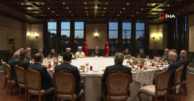Beştepe'de iftar: Cumhurbaşkanı Erdoğan, dini azınlık temsilcileri ile bir araya geldi