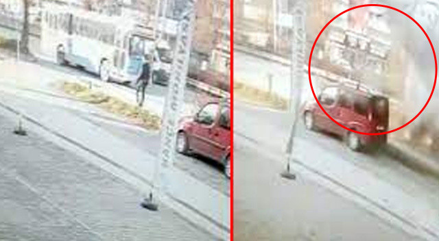 Bursa'da 1 memurun şehit olduğu patlamanın görüntüleri ortaya çıktı!