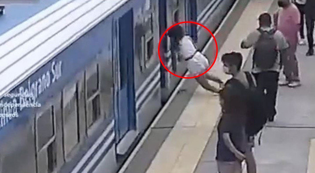 Trenin altında kalan kadının inanılmaz kurtuluşu