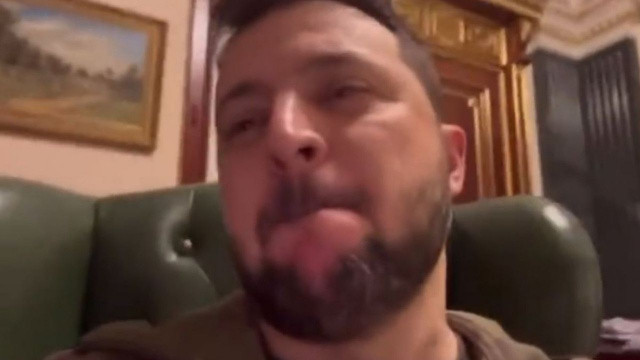 Zelenskiy'nin çok konuşulan görüntüsü: Sarhoş olduğu iddia edildi