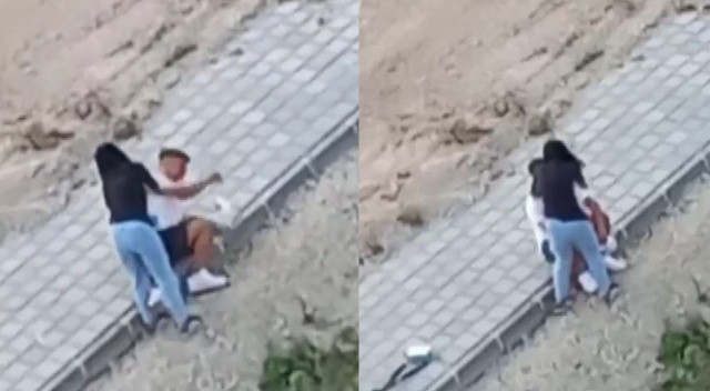 Adana'da genç kızdan erkeğe şiddet! 'Seni öldürürüm' deyip tokatladı