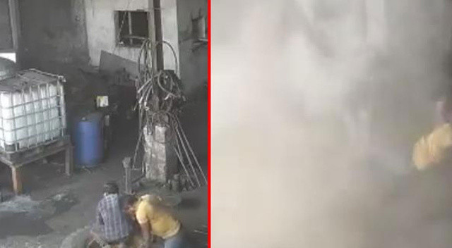 Buldozer lastiği şişirilirken bomba gibi patladı! Yaşanan korkunç olayda 2 kişi hayatını kaybetti