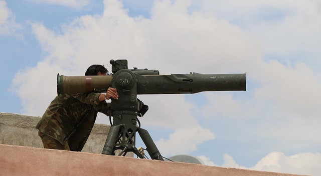 Görüntüler Münbiç'ten! ABD'nin TOW tanksavarları YPG/PKK’lıların elinde