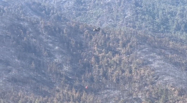 İşte Chinook Helikopteri! İlk kez TSK'nın 10 ton su atan Chinool helikopteri görevde