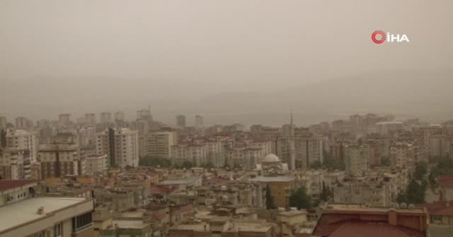 Kahramanmaraş’ta toz bulutları etkili oluyor