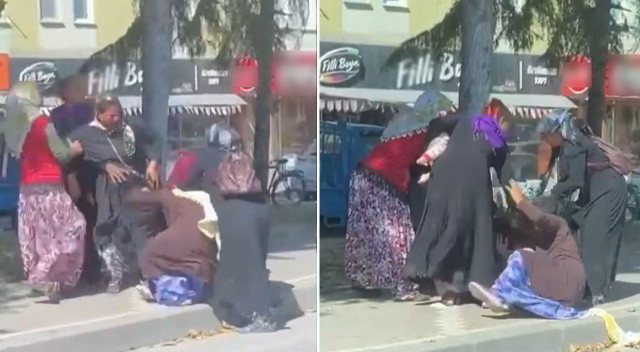 7 dilenci kadın birbirine girdi... Sebebini öğrenen ayırmaktan vazgeçti