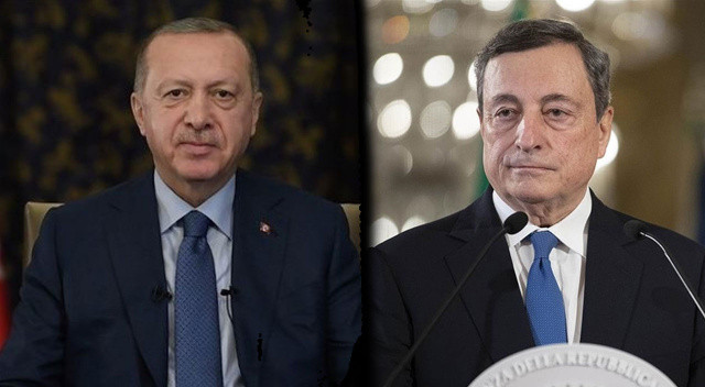 Cumhurbaşkanı Erdoğan'ın daveti üzerine İtalya Başbakanı Draghi Ankara'da